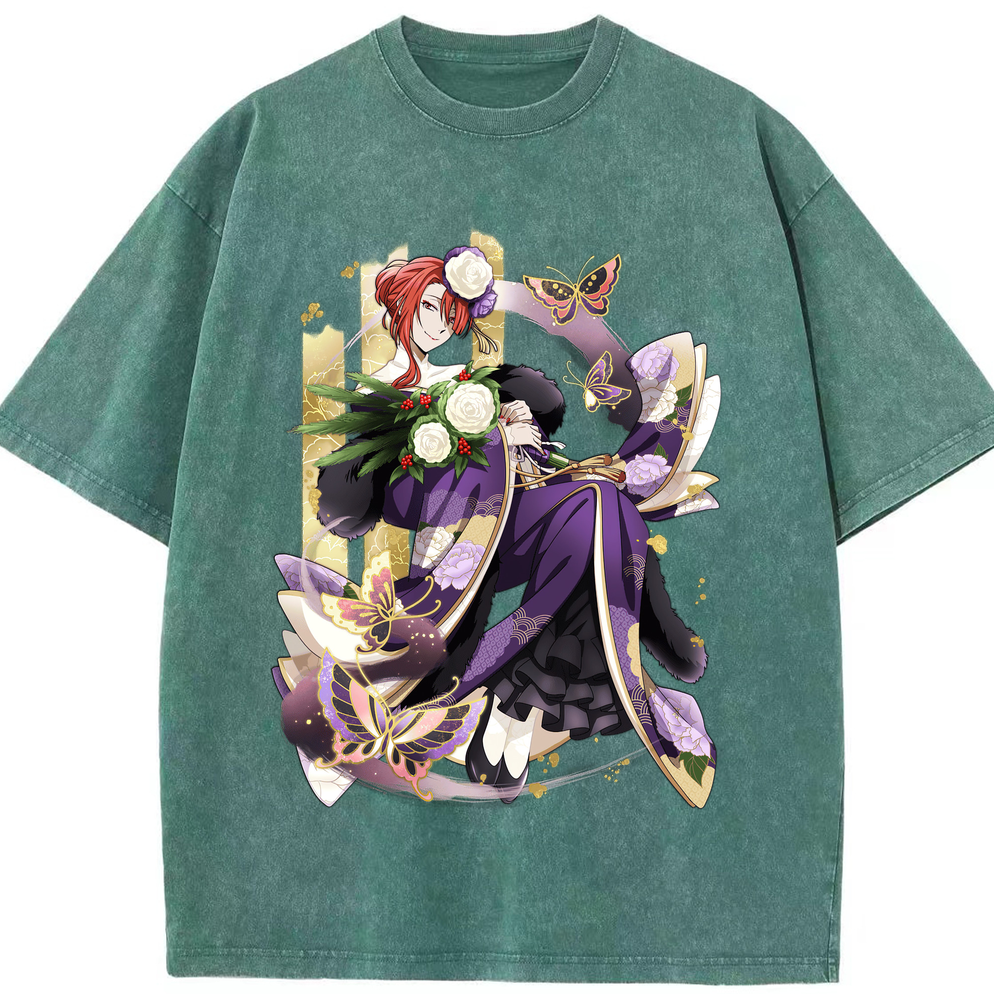 （画像用） 文豪ストレイドッグス Bungo Stray Dogs 綿100% ヴィンテージ風 半袖Tシャツ（フロントプリント）